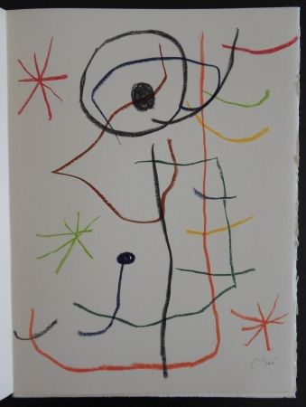 Литография Miró - Composition abstraite