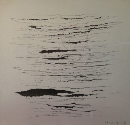 Монотип Tutundjian - Composition abstraite /Abstrakte Komposition