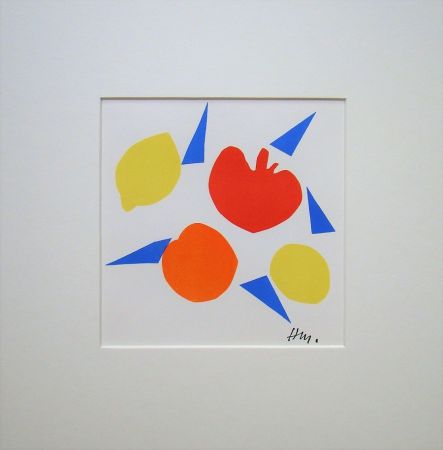 Литография Matisse (After) - Composition aux fruits