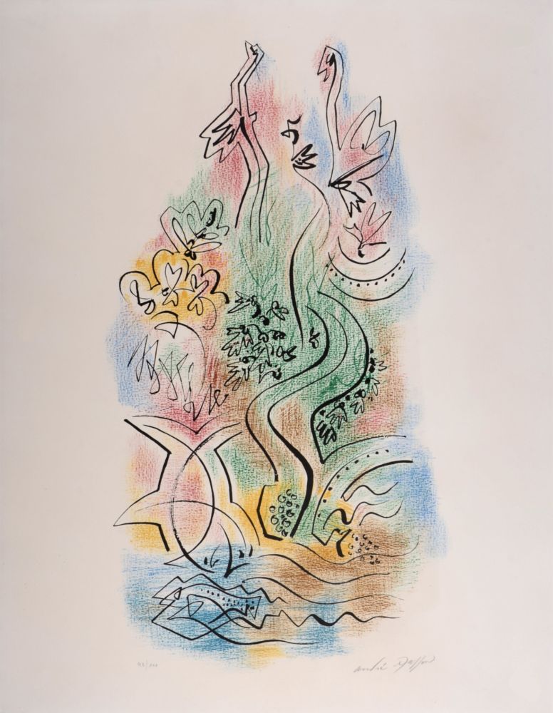 Литография Masson - Composition, circa 1970 - Hand-signed