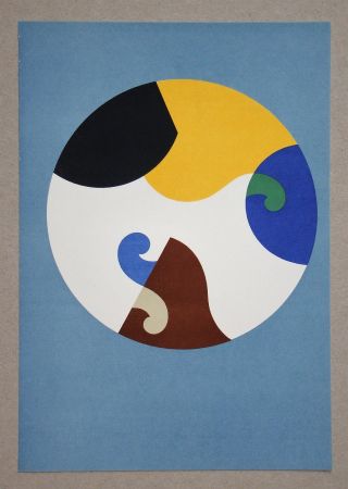 Литография Taeuber-Arp - Composition dans un cercle, 1938