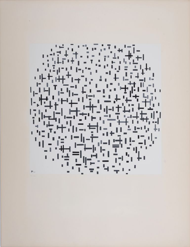 Сериграфия Mondrian - Composition de lignes, 1917 (1957)