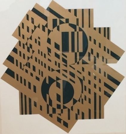 Литография Vasarely - Composition géométrique