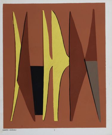 Литография Magnelli - Composition I, 1952