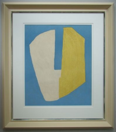 Литография Poliakoff - Composition jaune et bleue