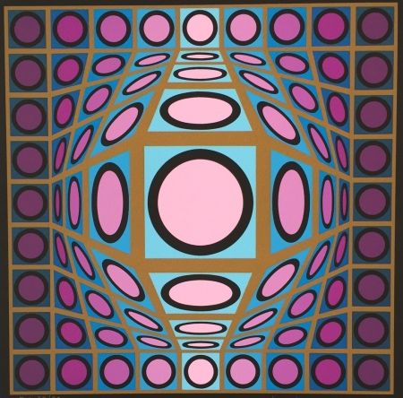 Сериграфия Vasarely - Composition Microcosmos IV