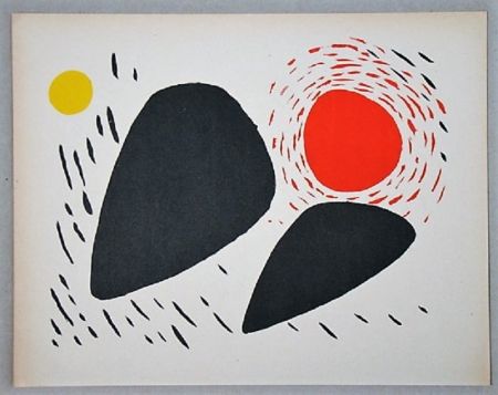 Литография Calder - Composition pour XXe Siècle