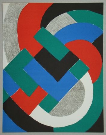 Литография Delaunay - Composition pour XXe Siècle, 1969