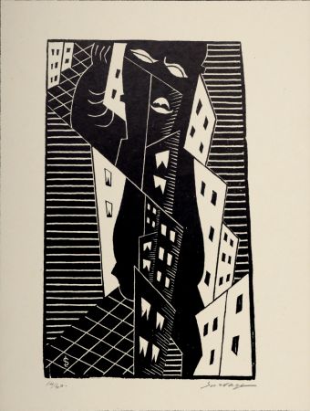 Гравюра На Дереве Survage - Composition surréaliste 14/60 (E), c. 1930s