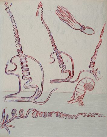 Литография Ernst - Composition surréaliste, 1974