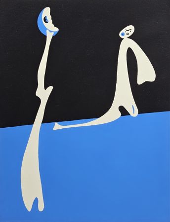 Трафарет Miró - Composition Surréaliste. Bleu