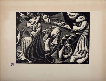 Гравюра На Дереве Survage - Composition surréaliste XXII (2), 1935
