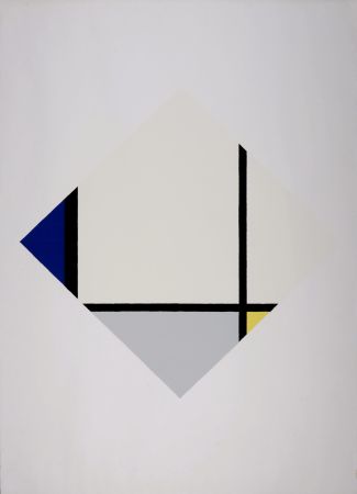 Сериграфия Mondrian - Composition with Blue and Yellow (Composition 1), c. 1960