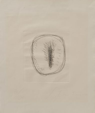 Нет Никаких Технических Fontana - Concetto Spaziale – etching with hand-cut by Fontana himself 6/30