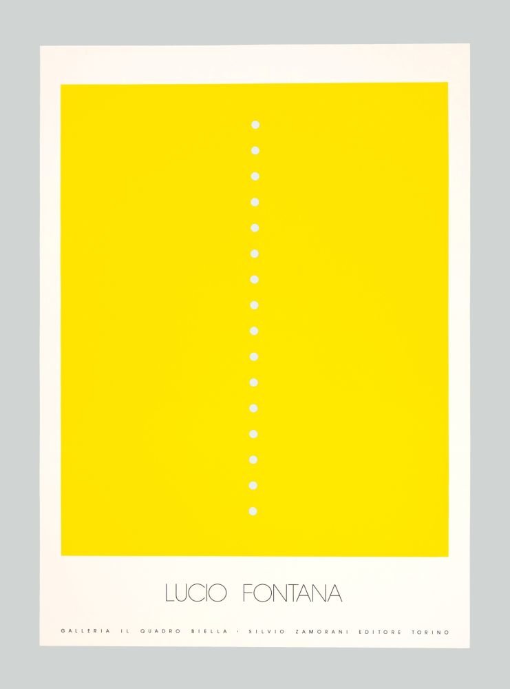 Сериграфия Fontana - Concetto spaziale (giallo)