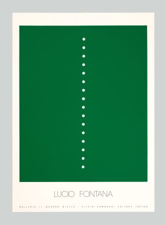 Сериграфия Fontana - Concetto spaziale (verde)