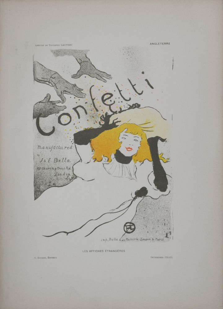 Литография Toulouse-Lautrec - Confetti, 1897
