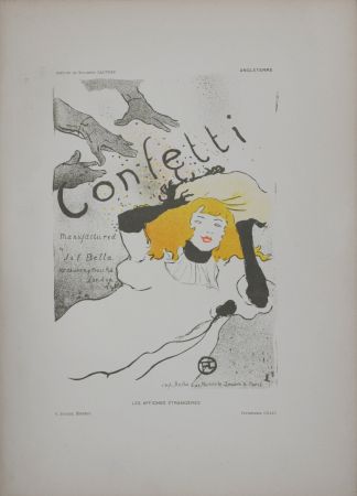 Литография Toulouse-Lautrec - Confetti, 1897