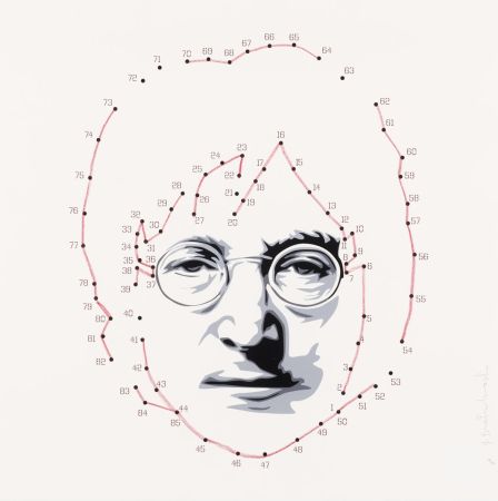 Сериграфия Mr Brainwash - Connecting Lennon - Red