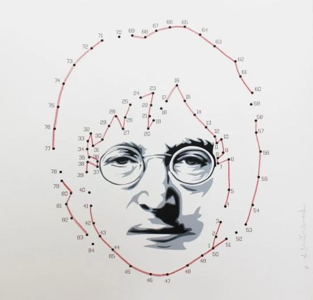 Многоэкземплярное Произведение Mr Brainwash - Connecting Lennon (Red)