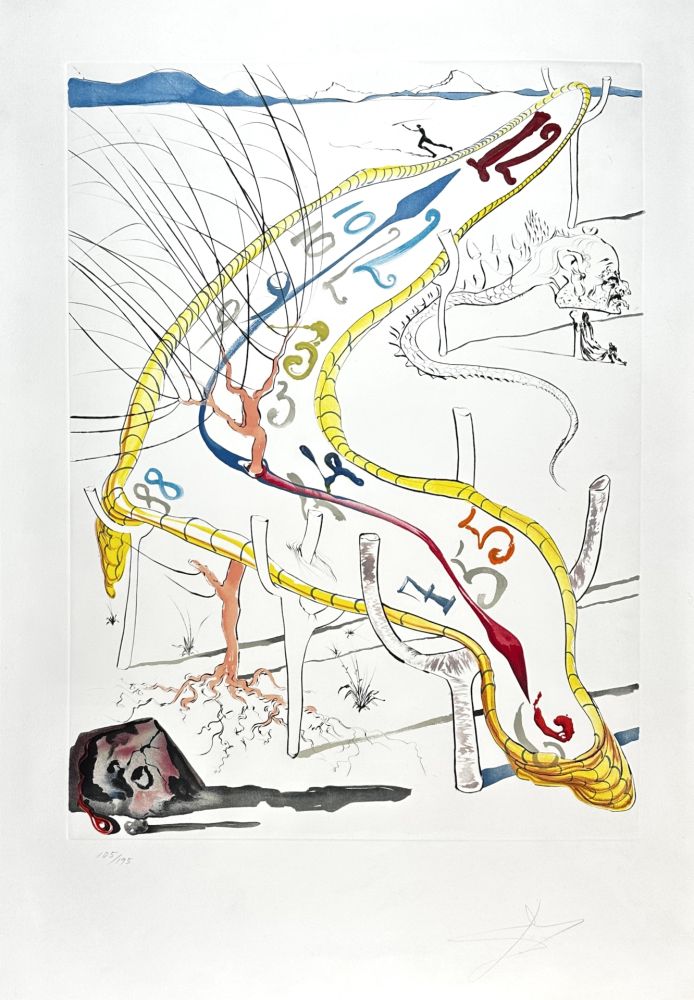 Гравюра Dali - Conquest of Cosmos Frozen Watches of Space Time
