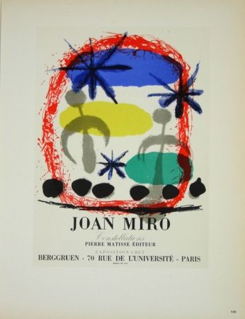 Литография Miró - Constellation Galerie Berggruen 