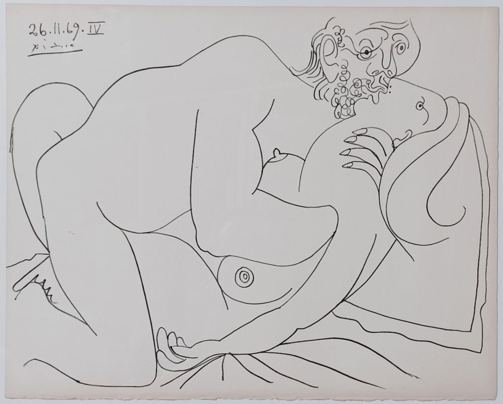 Литография Picasso - Coppie e nudi femminili IV