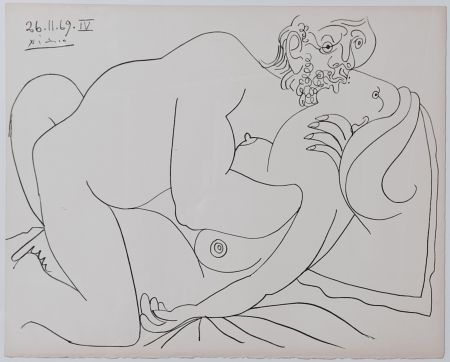 Литография Picasso - Coppie e nudi femminili IV