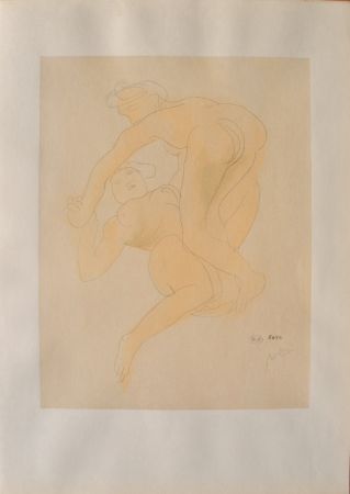 Гравюра Rodin - Corps enlacés