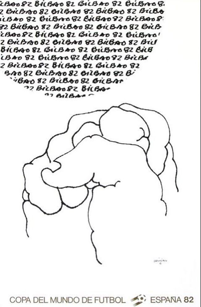 Литография Chillida - Coupe du Monde 82 - Espagne