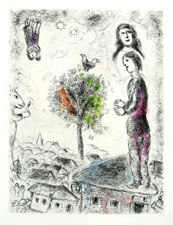 Офорт И Аквитанта Chagall - Couple