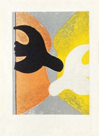 Литография Braque - Couple d'oiseaux