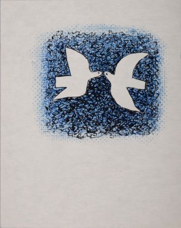 Литография Braque - Couple d'oiseaux, 1963