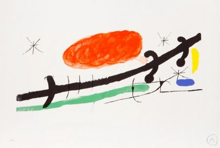 Литография Miró - Cover for Exhibition Catalogue at Sala Pelaires, Palma de Majorca, 1970