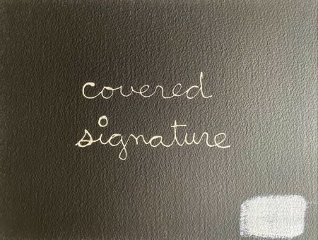 Сериграфия Vautier - Covered signature