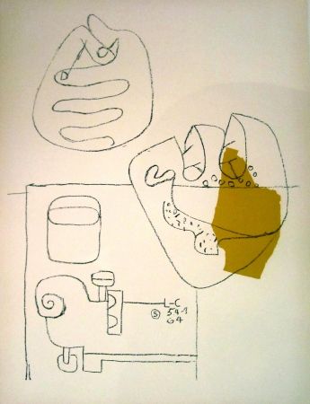 Литография Le Corbusier - Crossed Hands