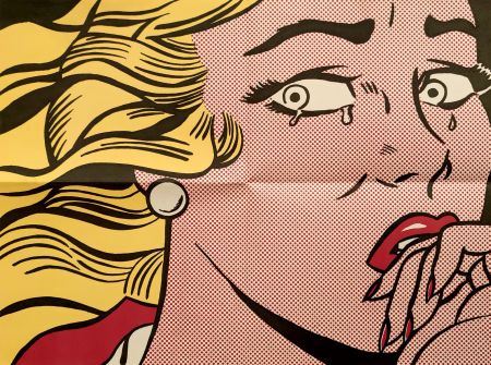 Литография Lichtenstein - Crying Girl - Leo Castelli mailer