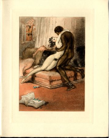Иллюстрированная Книга Icart - CRÉBILLON, Fils : LE SOPHA. 23 (22) eaux-fortes originales en couleurs de Louis Icart.