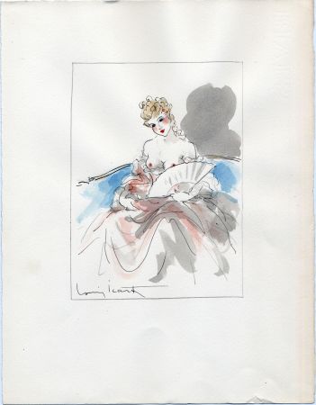 Иллюстрированная Книга Icart - Crébillon. LA NUIT ET LE MOMENT. 25 eaux-fortes et 2 aquarelles originales signées (1946)s