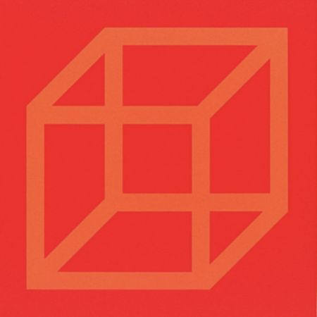 Линогравюра Lewitt - Cubes in Color on Color (Yellow/Red)_copy