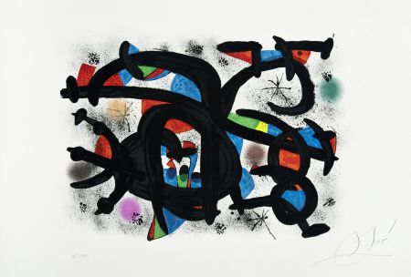 Литография Miró - Câlin catalan (Le)