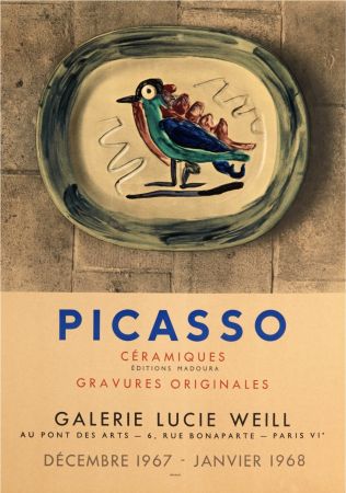 Литография Picasso (After) - Céramiques - Galerie Lucie Weill, 1967