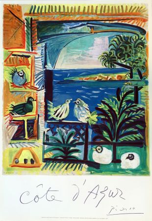 Литография Picasso - Côte d'Azur