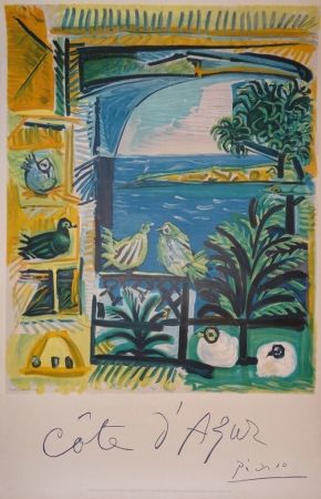 Литография Picasso - Côte d'Azur