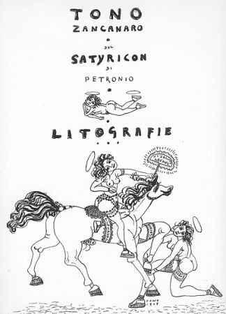 Литография Zancanaro - Dal Satiricon di Petronio
