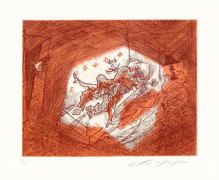 Офорт Masson - Dans l'alcôve