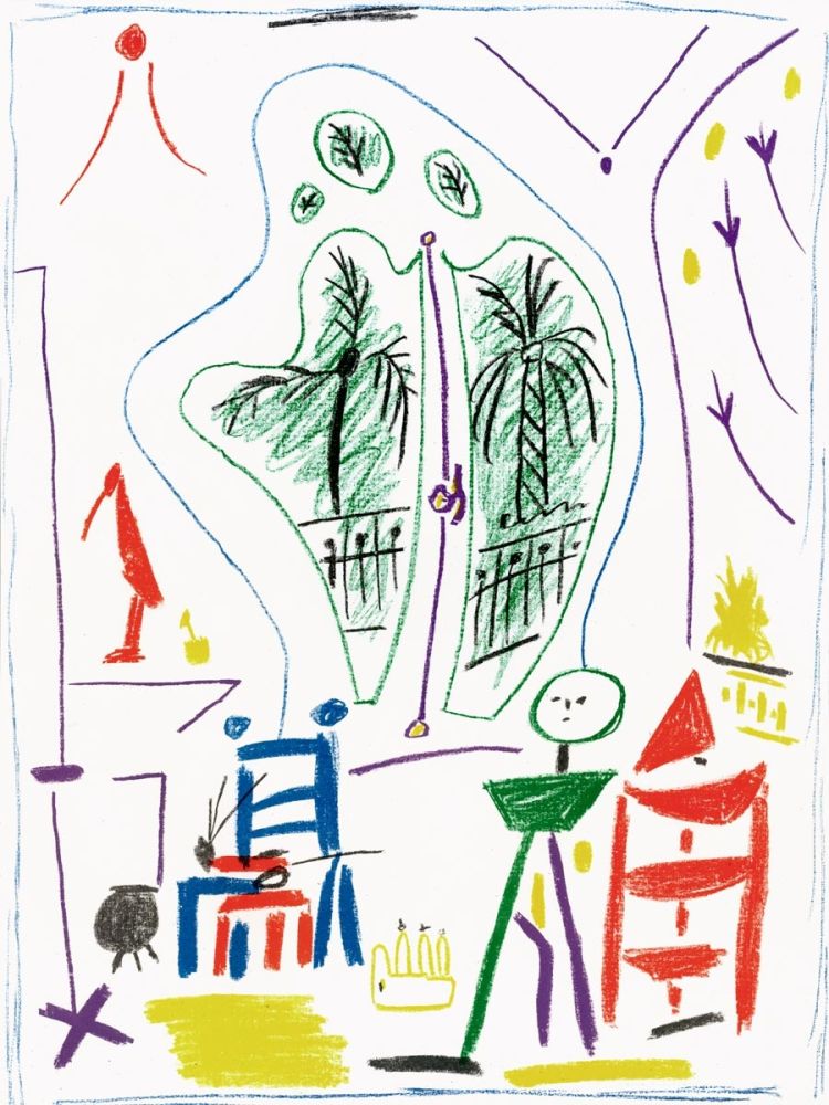 Литография Picasso - Dans l'Atelier de Picasso