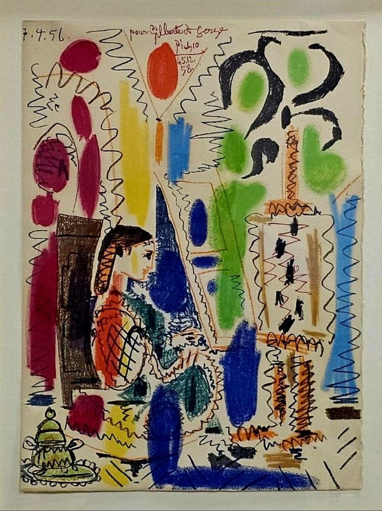 Литография Picasso - Dan's l'atelier de Picasso 
