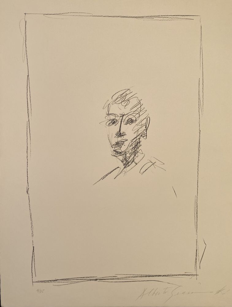 Литография Giacometti - Dans Le Miroir