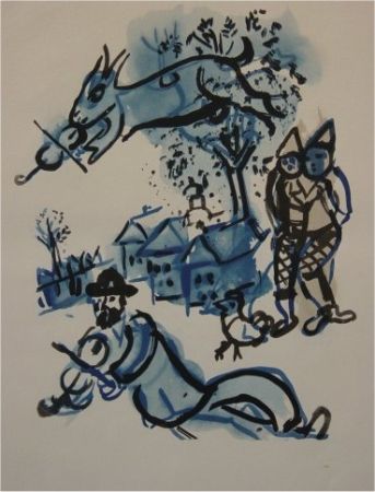 Трафарет Chagall - Dans le Village